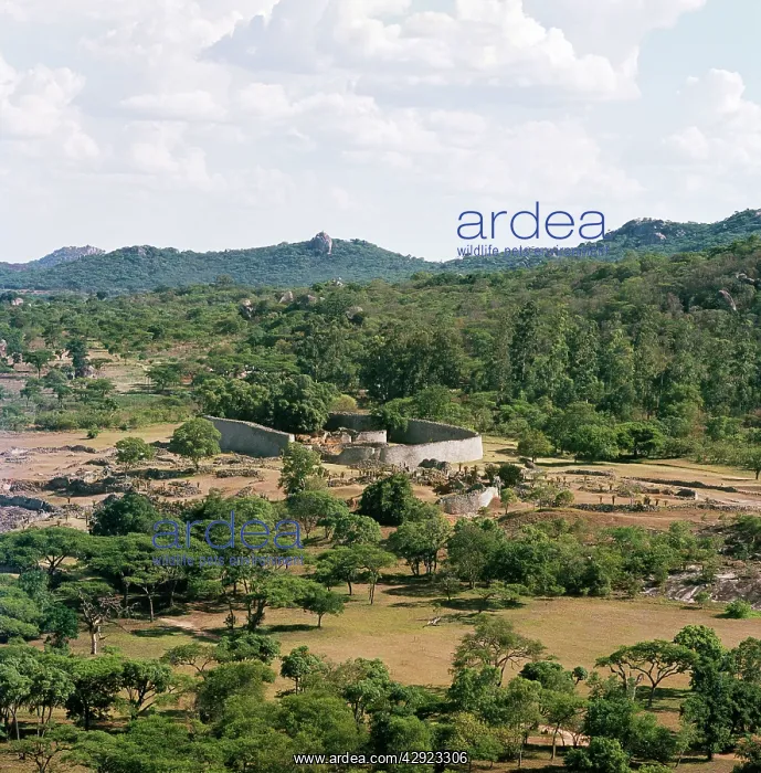  : ZIMBABWE - view of Temple ruins from Acropolis