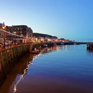 80190184 Whitby - harbour with boats and bridge 80190184 Whitby - harbour with boats and bridge