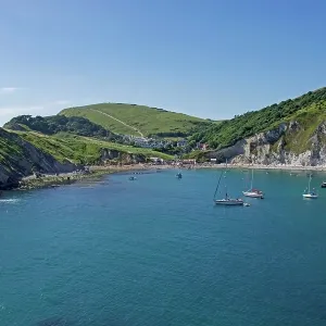 80196824 Lulworth Cove - bay / harbour with boats 80196824 Lulworth Cove - bay / harbour with boats