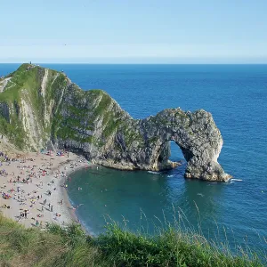 80196826 Durdle Door / Durdle Dor - sandy beach 80196826 Durdle Door / Durdle Dor - sandy beach