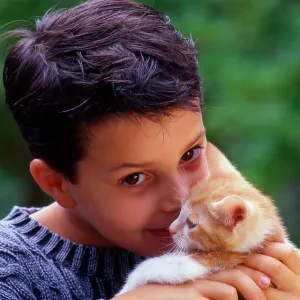 80202470 Boy with kitten Frederic Rolland All images 80202470 Boy with kitten Frederic Rolland All images