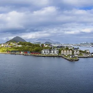 Alesund, port town in Norway famous for Art Nouveau architecture Alesund, port town in Norway famous for Art Nouveau architecture