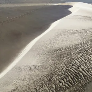 Barchan dune and sand patterns in the Namib Desert