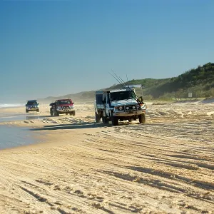 Beach driving - offroad driving at 75-Mile Beach Beach driving - offroad driving at 75-Mile Beach