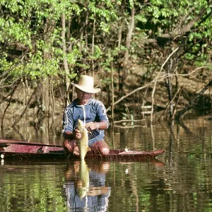 BRAZIL - Amazon, Gill Net Fishing BRAZIL - Amazon, Gill Net Fishing