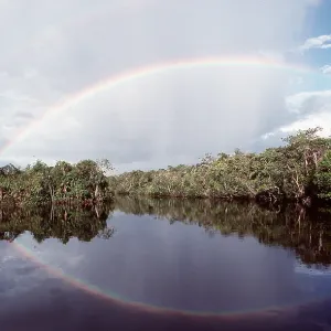 BRAZIL - Amazon River and Rainbow BRAZIL - Amazon River and Rainbow