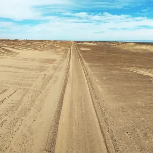 Desert road in the Namib Desert