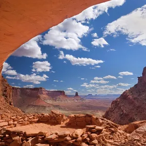 False Kiva - ancient indian ruin tucked into an False Kiva - ancient indian ruin tucked into an