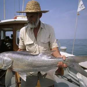 FISHING - MAN HOLDS BIG CATCH FISHING - MAN HOLDS BIG CATCH