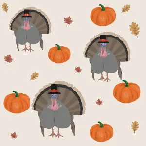 Group of Turkeys dressed for Thanksgiving Day Group of Turkeys dressed for Thanksgiving Day