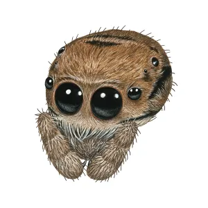 Head of a Jumping Spider Head of a Jumping Spider