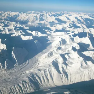 Himalayan Glacier and peaks (from the air) Himalayan Glacier and peaks (from the air)
