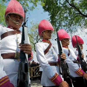 Infantry guards at royal cremation of Princess Infantry guards at royal cremation of Princess
