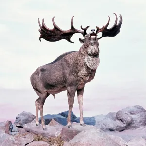 IRISH ELK / GIANT DEER / MEGALOCEROS - stag calling IRISH ELK / GIANT DEER / MEGALOCEROS - stag calling