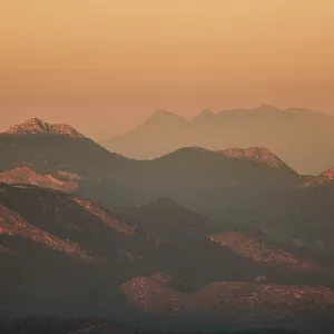 Mountain Range at sunset