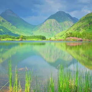 Mountain Scenery - reflection of Buachaille Etive Mountain Scenery - reflection of Buachaille Etive