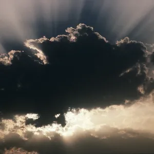 Rays of Sun behind CLOUD Rays of Sun behind CLOUD
