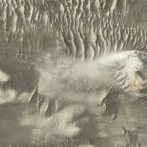 Sand patterns in the Namib Desert