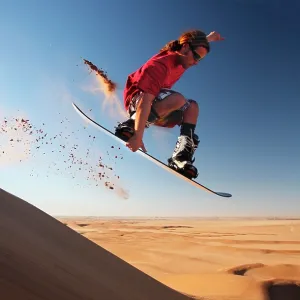 Sandboarding in the Namib Sandboarding in the Namib