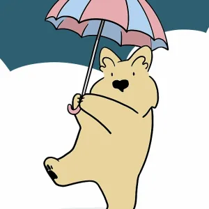 Scottie Dog with Umbrella Scottie Dog with Umbrella