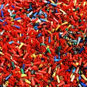 SHOOTING - empty cartridge cases at shooting school SHOOTING - empty cartridge cases at shooting school