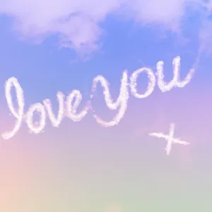 Sky writing - I love you Sky writing - I love you
