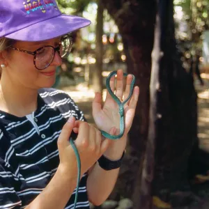 Tourist - with snake Tourist - with snake