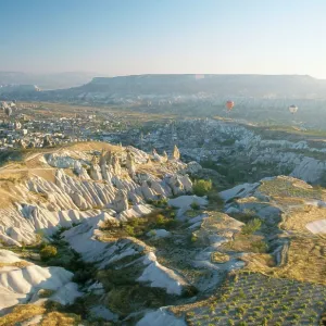 Turkey - View of Goreme and Bozdag Mountain behind Turkey - View of Goreme and Bozdag Mountain behind