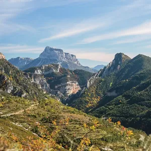 Valley and Pena Montanesa in the background
