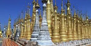 Decorated: Some of the 1054 pagodas of the In-Dein Pagoda Forest