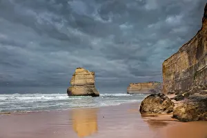 Steps: The 12 Apostles, seen from the beach at