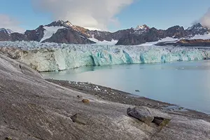 Calving: 14th of July Glacier calving into Krossfjord - Svalbard