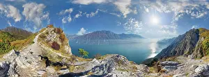 Verona: 360 summit panorama at the Malga Palaer viewpoint