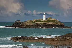 Godrevy: 80179656 Lighthouse and Island Godrevy, Cornwall