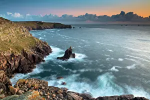 Granite: 80179676 Land's End - seascape view looking to Longships