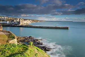 Porthleven: 80179689 Porthleven Harbour - pier and coast Cornwall