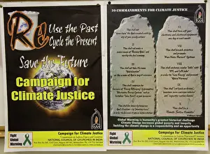 Justice: 80183326 Poster - campaign for climate change justice