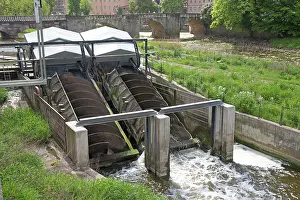 Twin: 80183338 Twin Archimedean Screw Hydro Turbines River