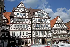 Half: 80183363 Half Timbered Houses Hann Munden, Germany
