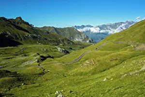 Ways: 80184029 The Valley Of Bareges - with road to The