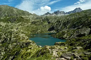 Hautes: 80184059 Lake Of Coume Escure Hautes Pyrenees, France