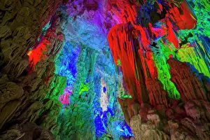 Caves: 80185327 Reed Flute Caves - lit by coloured lights