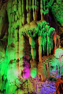 Caves: 80185332 Reed Flute Caves - lit by coloured lights
