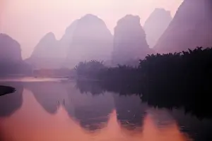 Karst: 80185344 Limestone Karst Formations on River Li