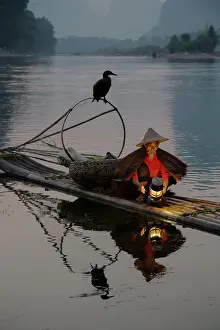 Fisherman: 80185360 Cormorant Fisherman Lighting Lamp for Night