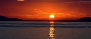 Guy Rogers: 80186198 Sunset from Shell Island Llanbedr - North