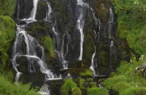 Skye: 80186705 Detail of Bridal Veil Falls - Trotternish