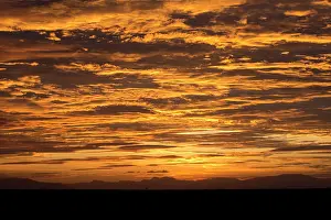 Mark Boulton: 80186947 Spectacular sunset against Taita Hills