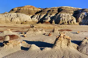 Hoodoos: 80187329 Hoodoos and Badlands - little Hoodoos sitting