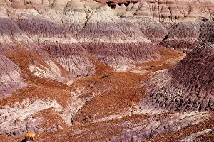 Clay: 80187356 Blue Mesa Badlands - colourful eroded clay